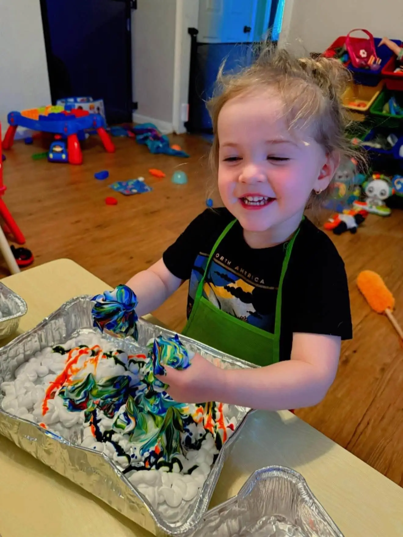 Children engaged in creative activities